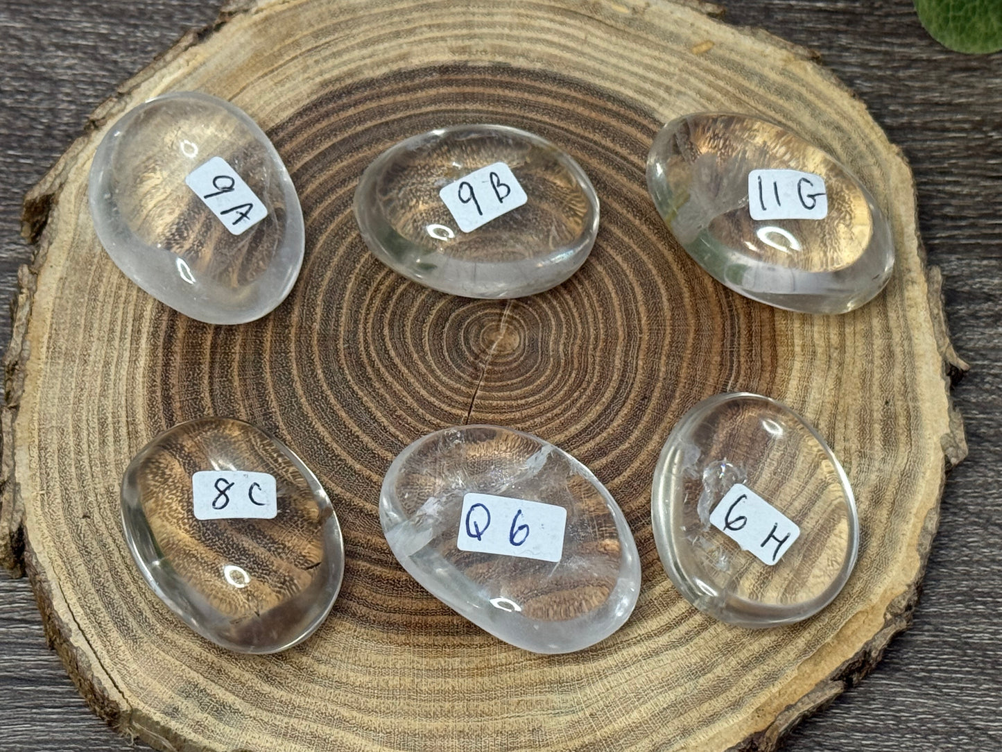 Smaller Clear Quartz Palm Stones