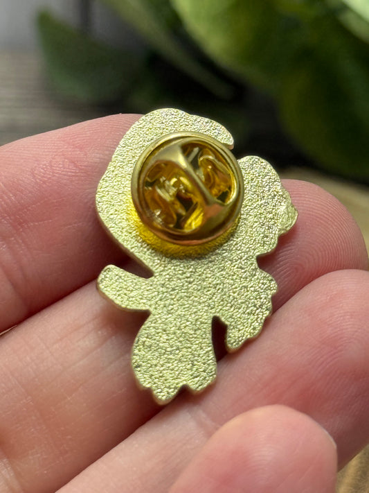 Crow & Rose Moon Pin