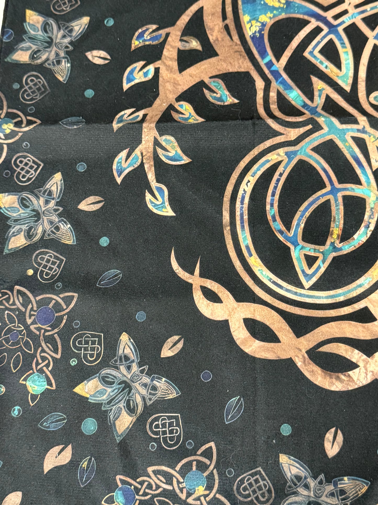 Altar Cloth suede - Tree of Life, Celtic knots