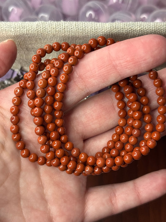 Red Jasper - Bracelet 4 mm