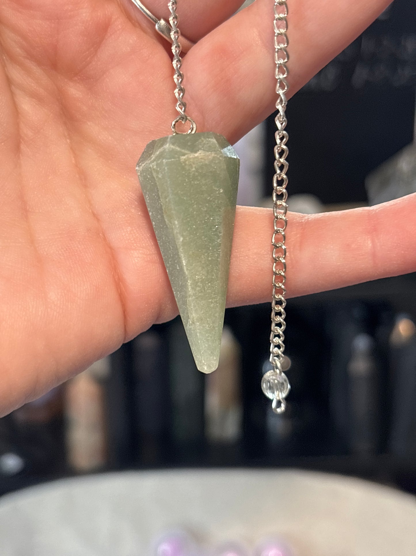 Pendulum Pointed - Green Aventurine