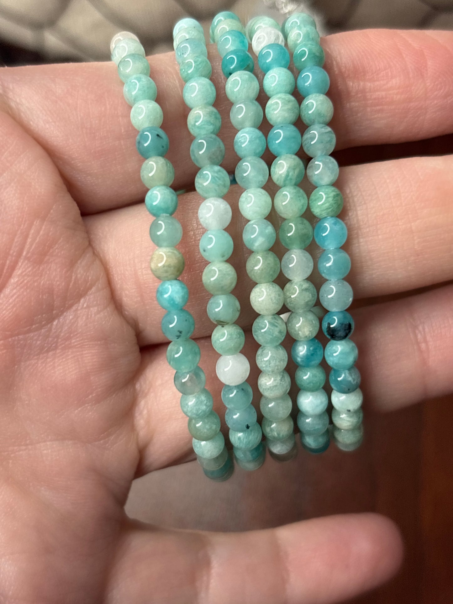 Amazonite - Bracelet 4 mm (higher quality)