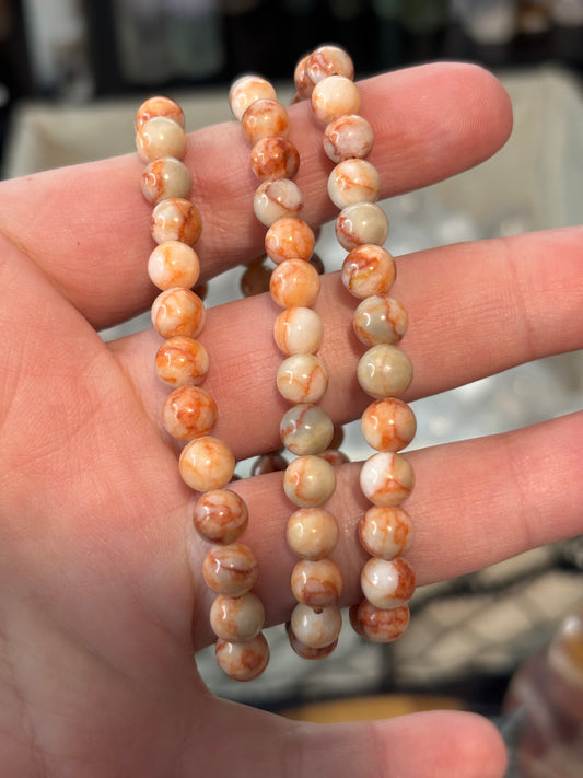 Network Jasper - Bracelet 6 mm