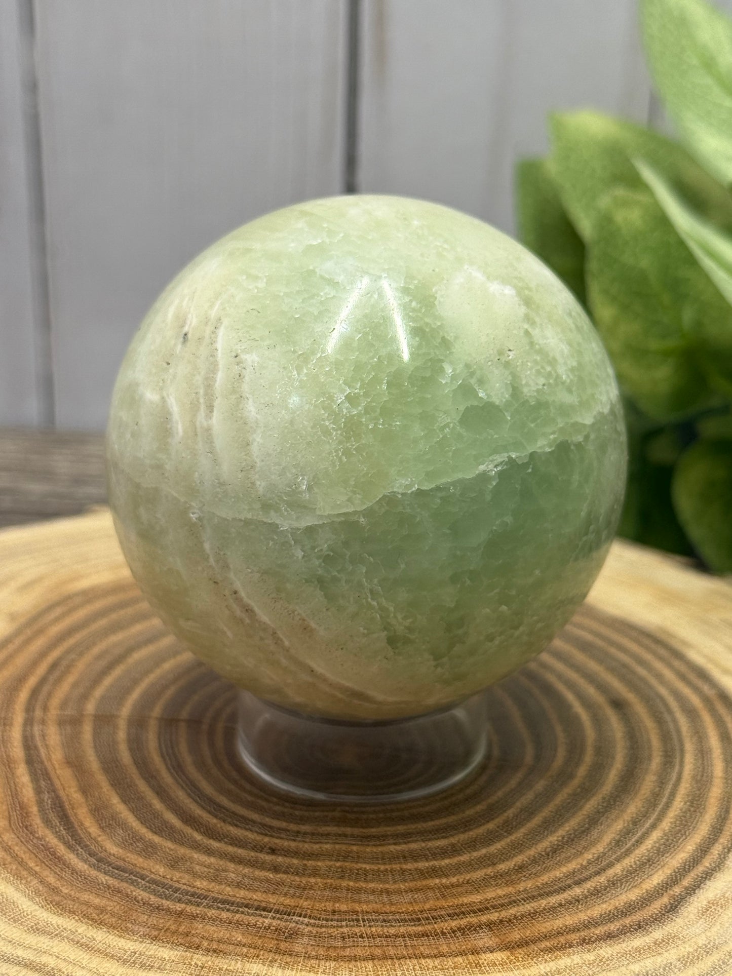 Pistachio Calcite Spheres