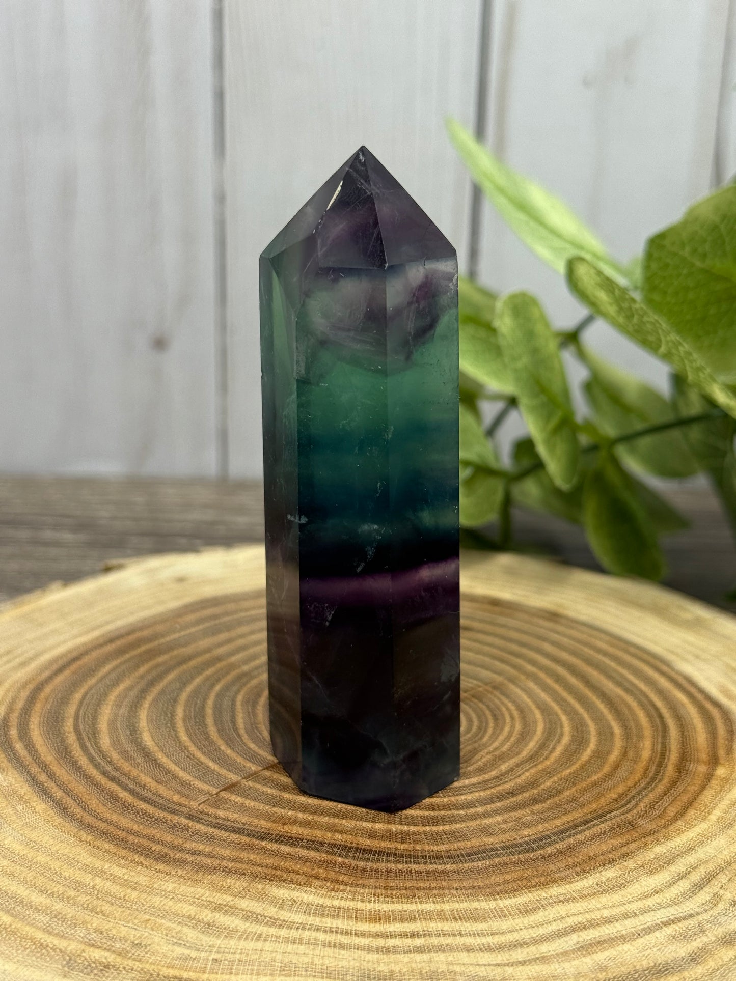 Fluorite Tower (dark green and purple)