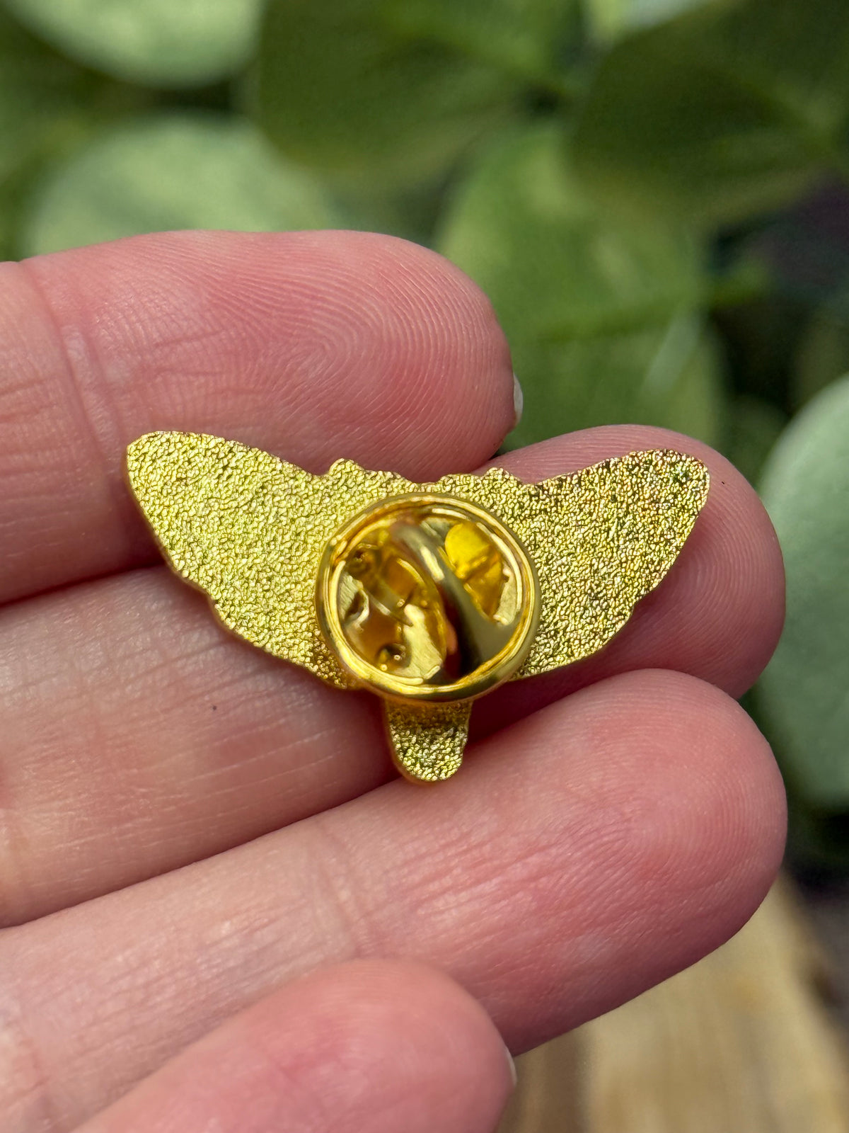 Deadhead Moth Pin - Black, Orange and Gold