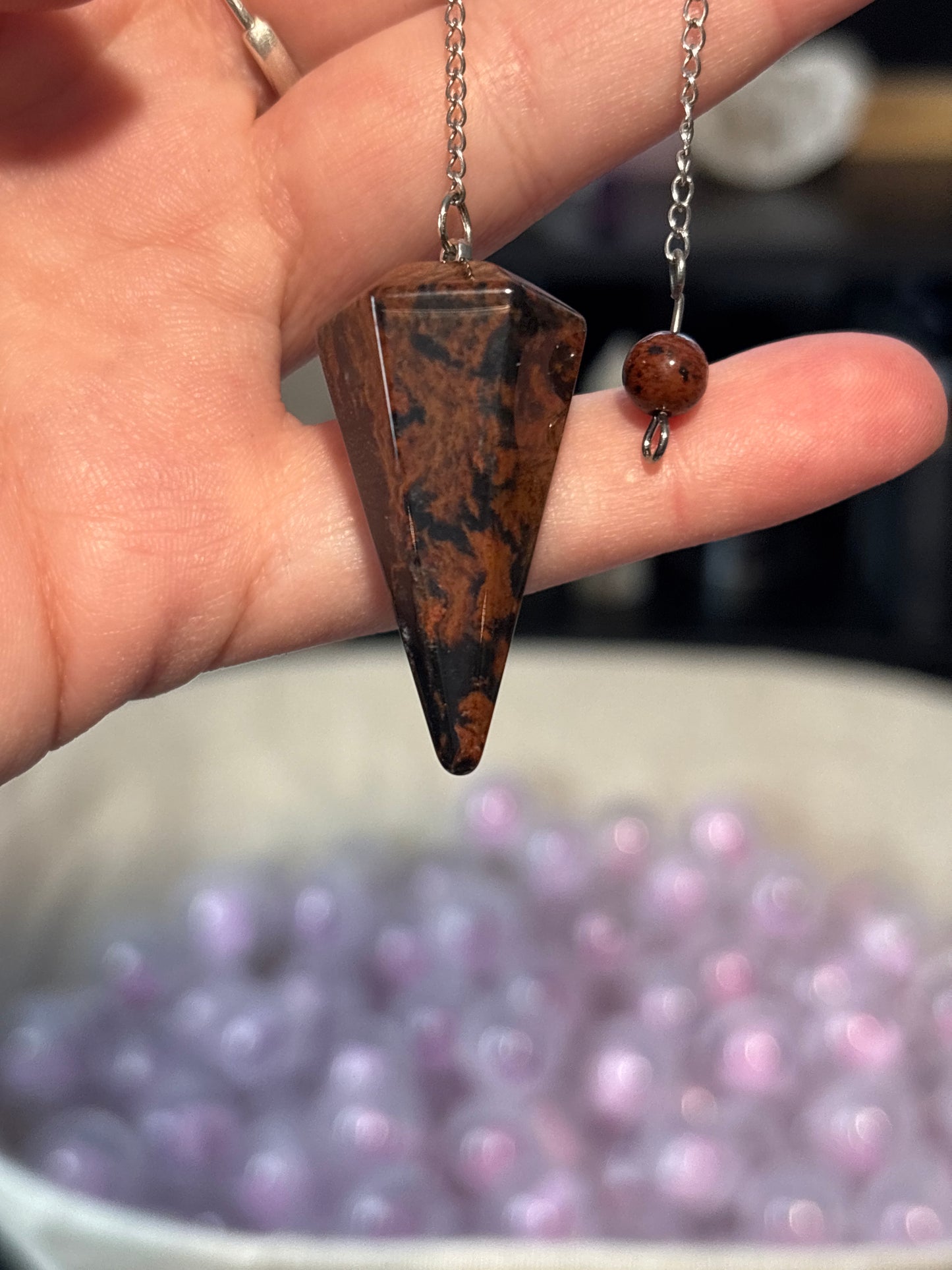 Pendulum Pointed - Mahogany Obsidian