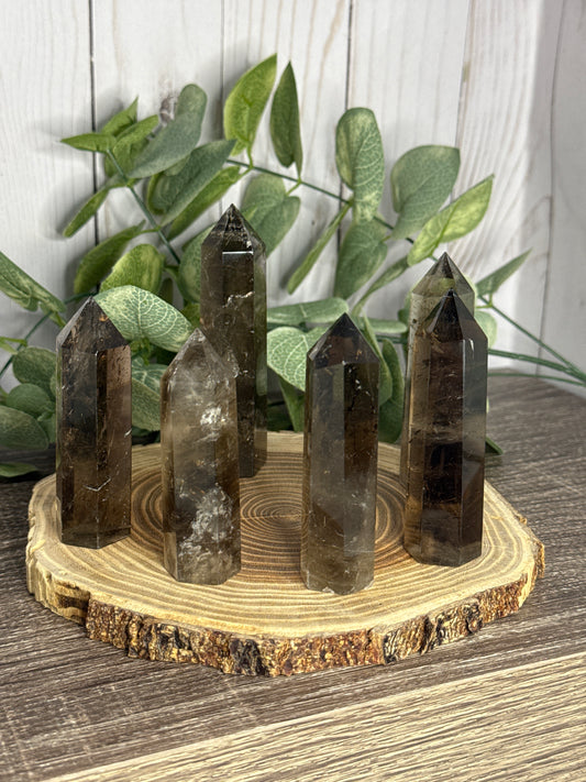 Smokey Quartz Towers