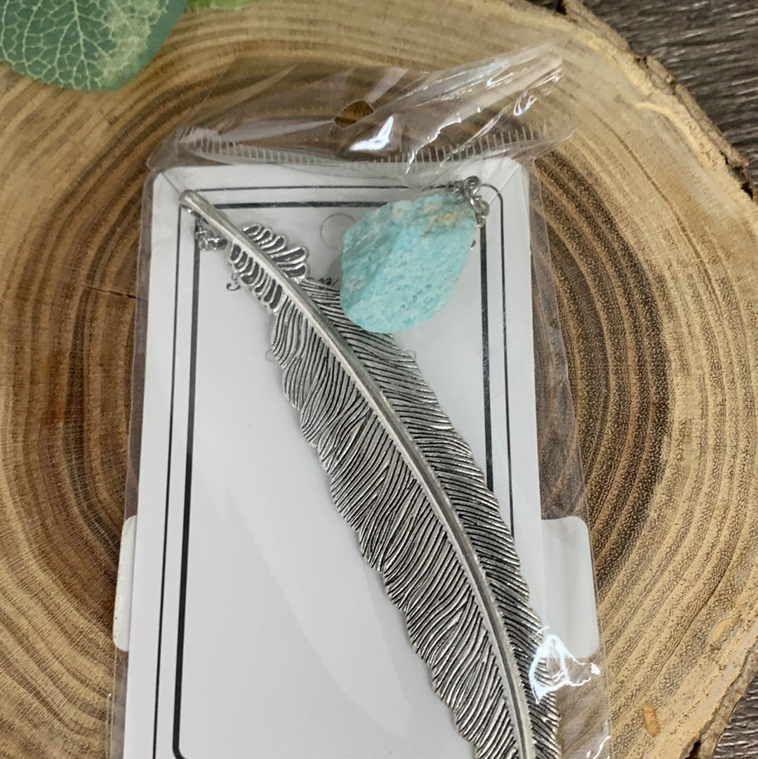 Bookmarks -Raw Crystal on End