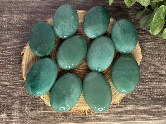 Green Aventurine Palm Stones