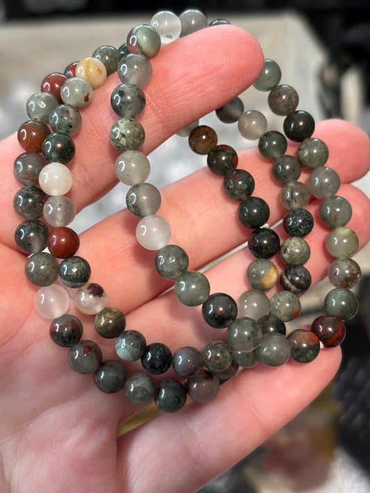 African Bloodstone - Bracelet 6 mm