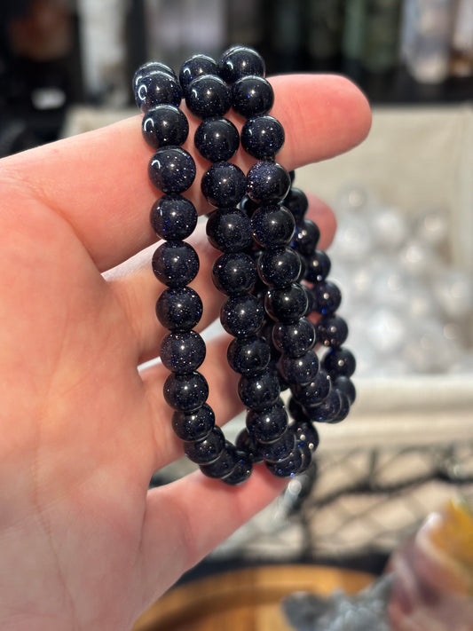 Gold Stone (man made) - Bracelet 8 mm