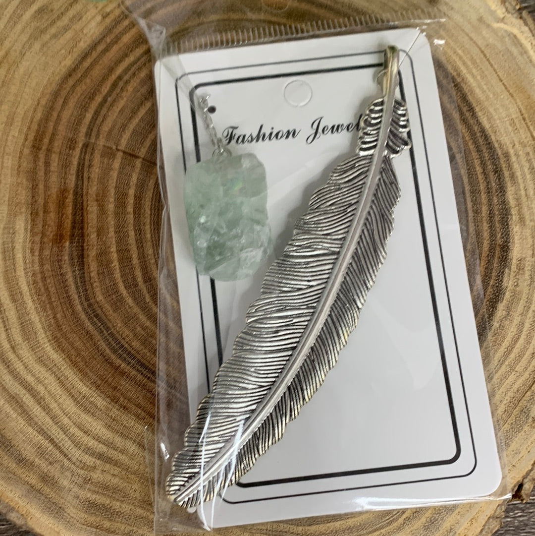 Bookmarks -Raw Crystal on End