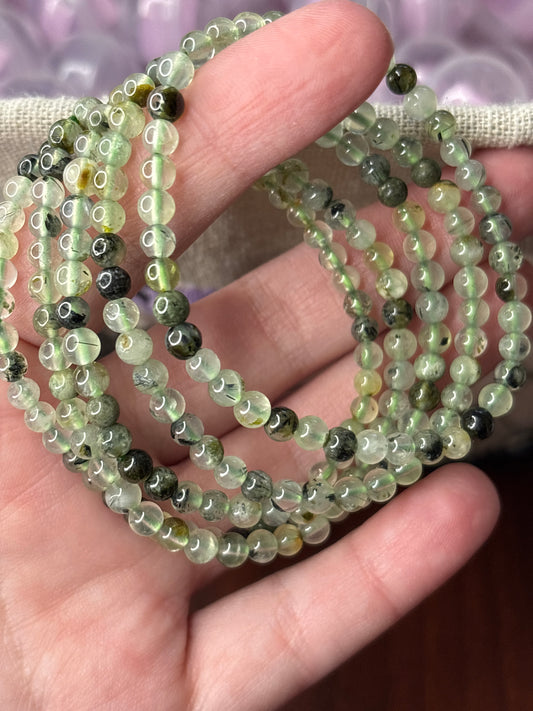 Prehnite - Bracelet 4 mm