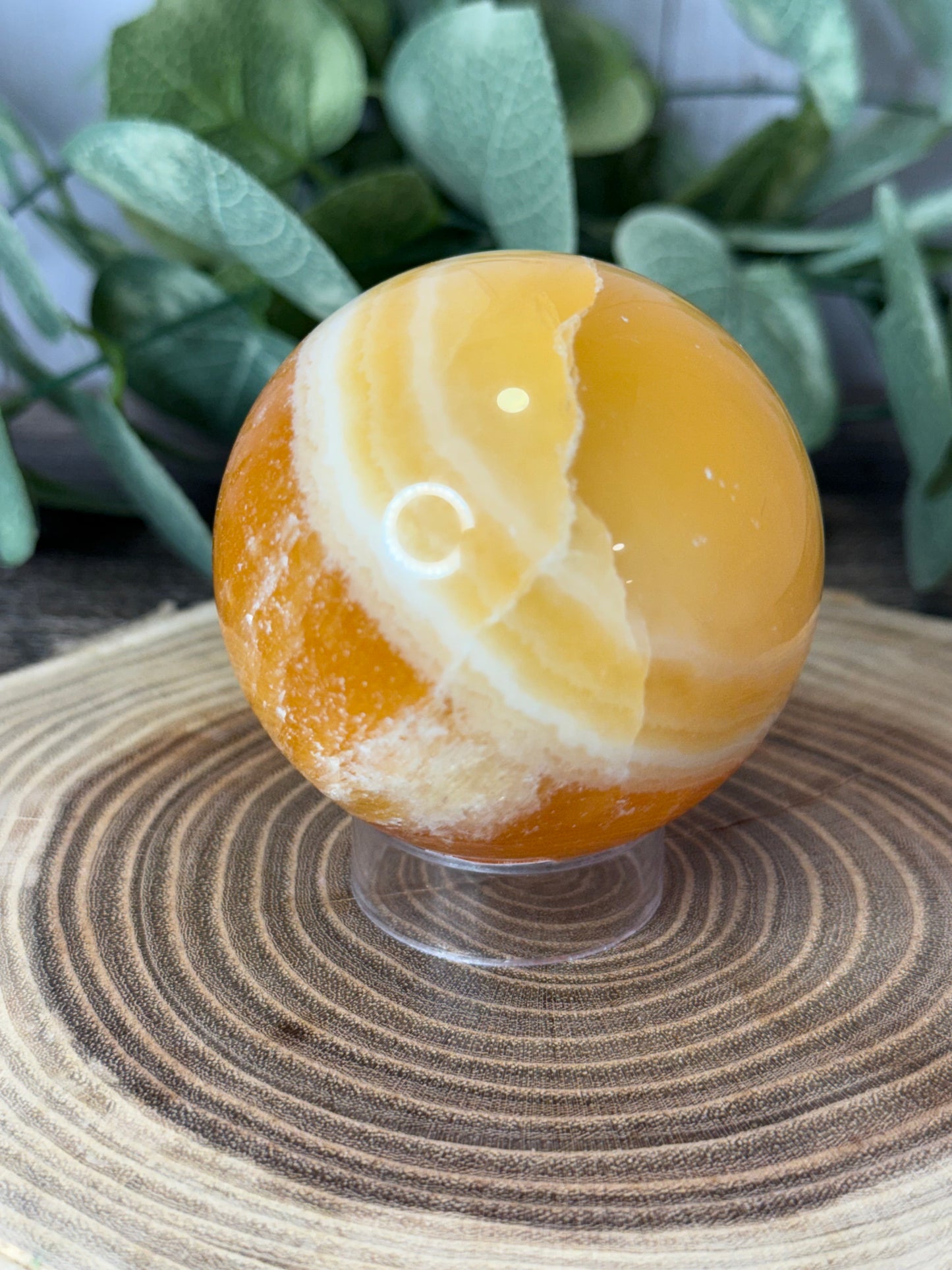 Orange Calcite Spheres