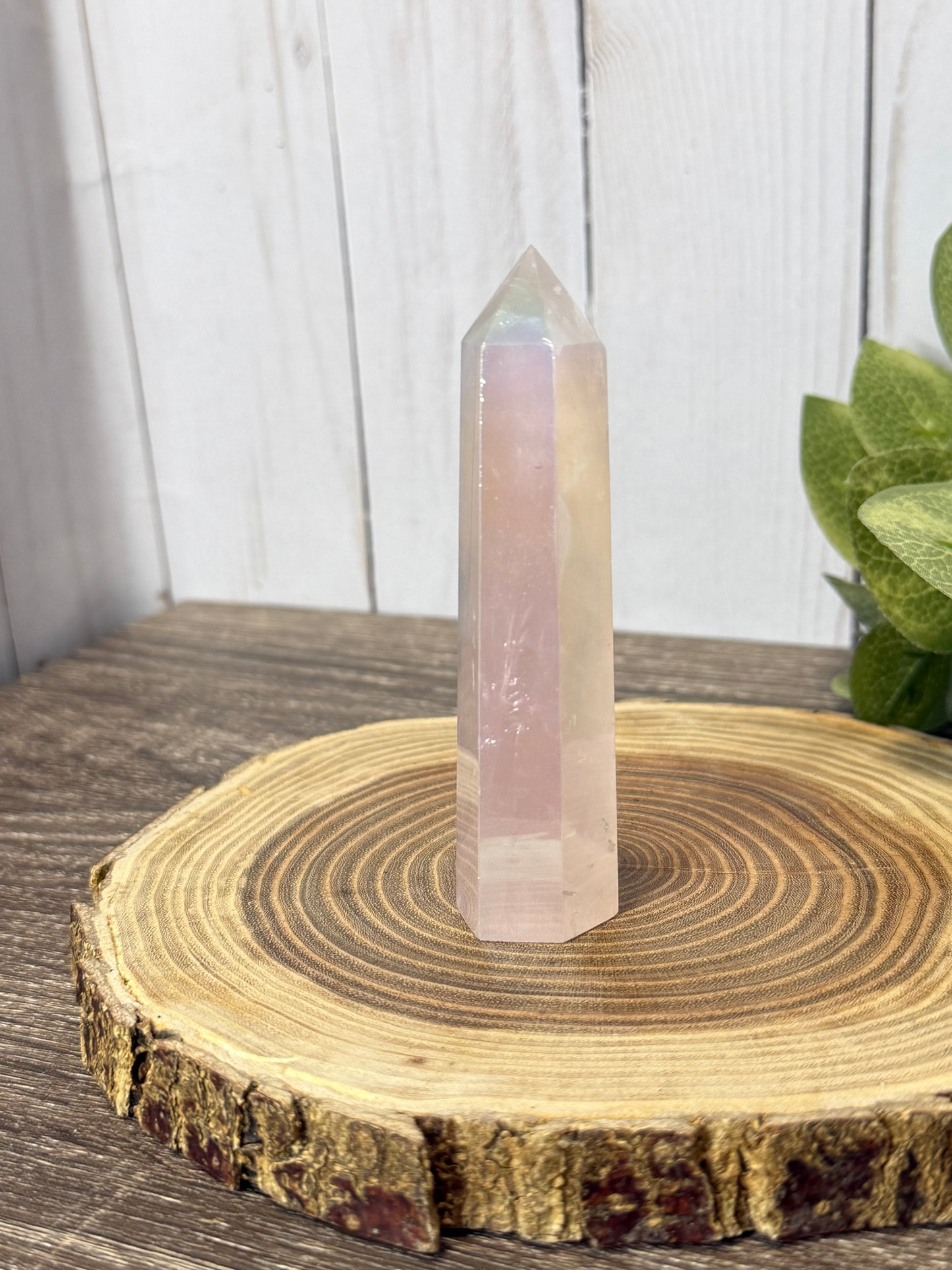 Aura Rose Quartz Towers
