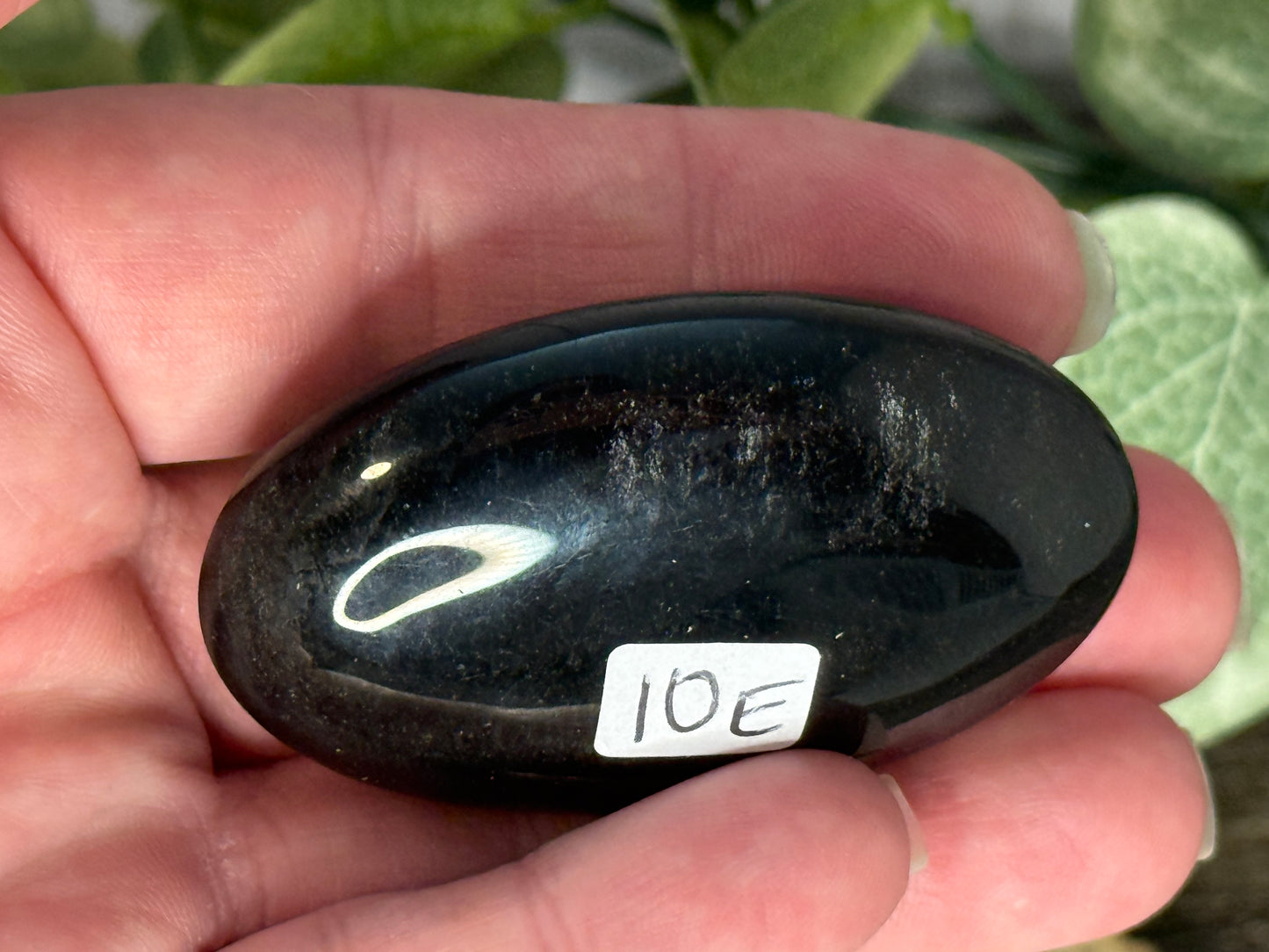 Obsidian - Silver Sheen Palm Stones