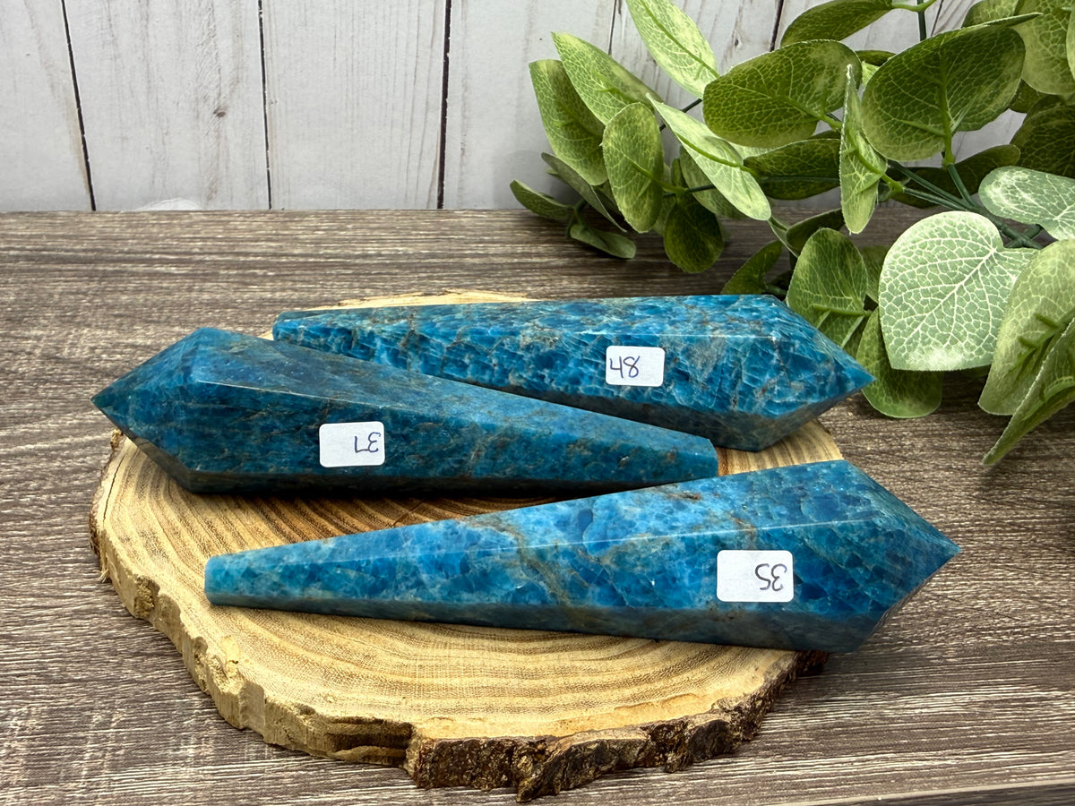 Blue Apatite Wands
