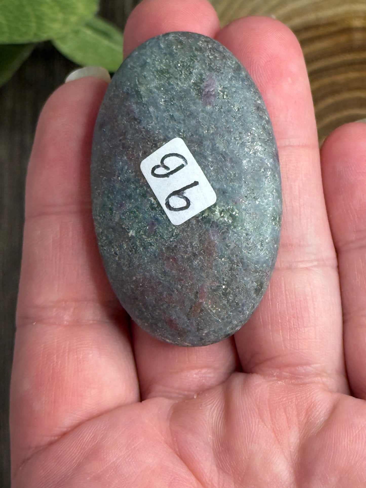 Ruby & Fuchsite Palm Stones