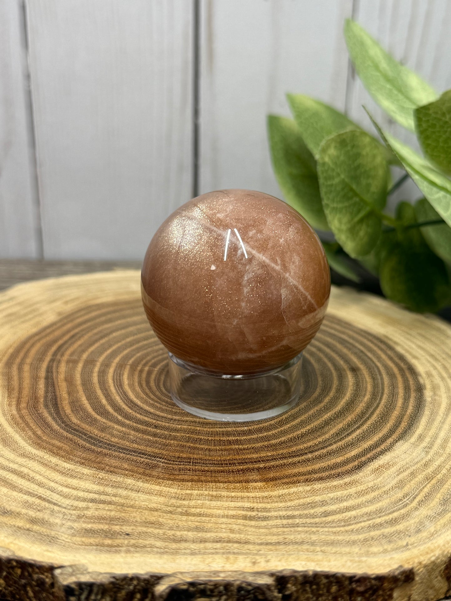 Peach Moonstone Spheres