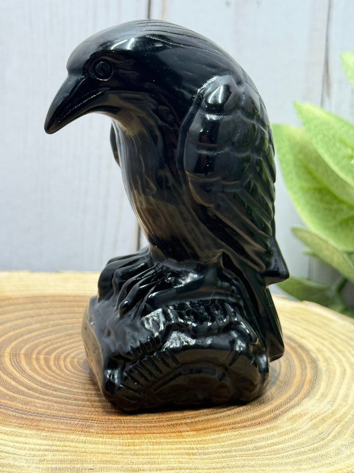 Obsidian Bird Carvings - Large and Medium