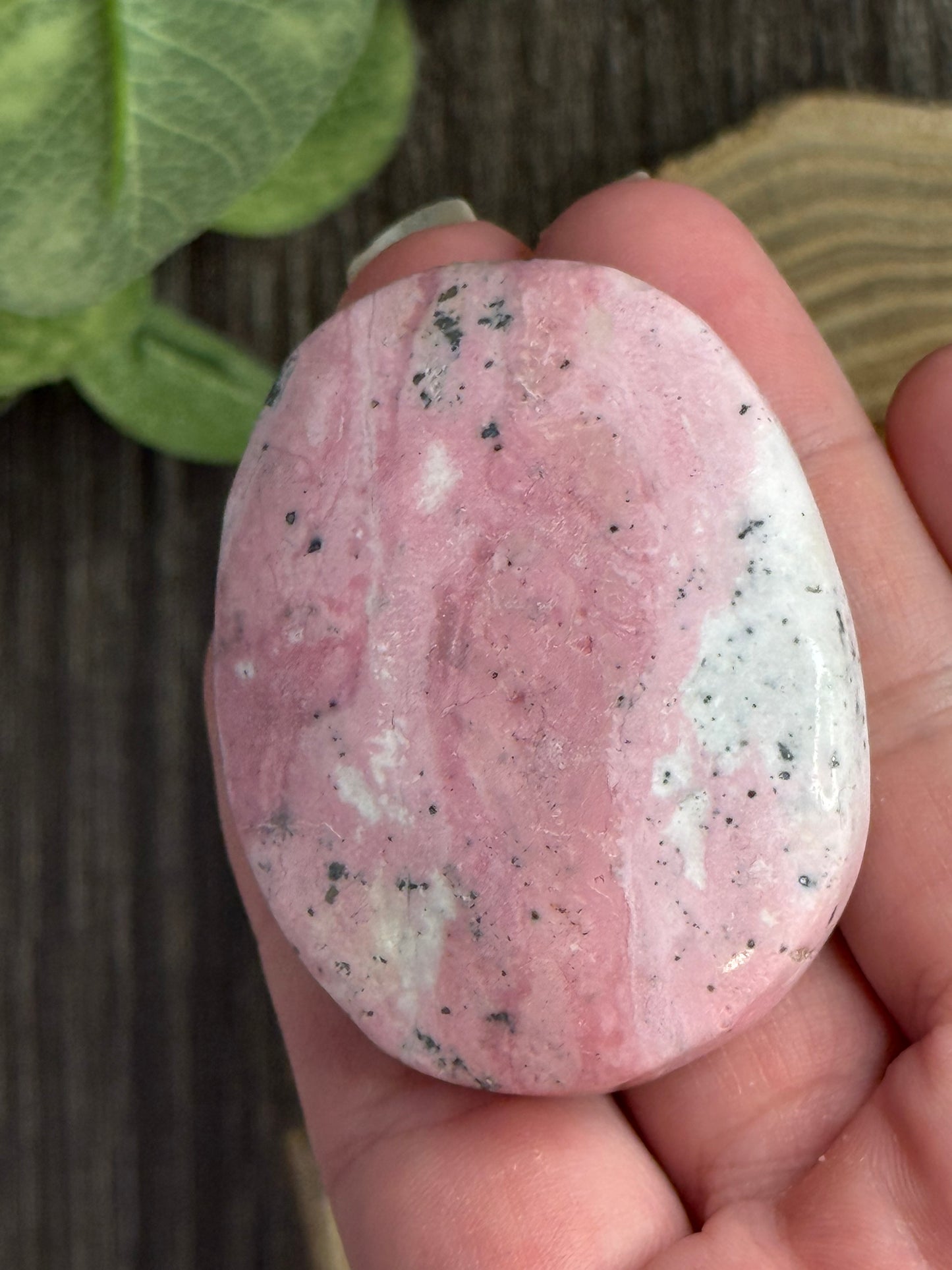 Pink Rhodonite Palm Stones