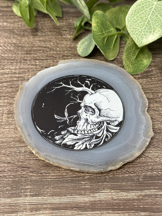 Agate Slab with Designs