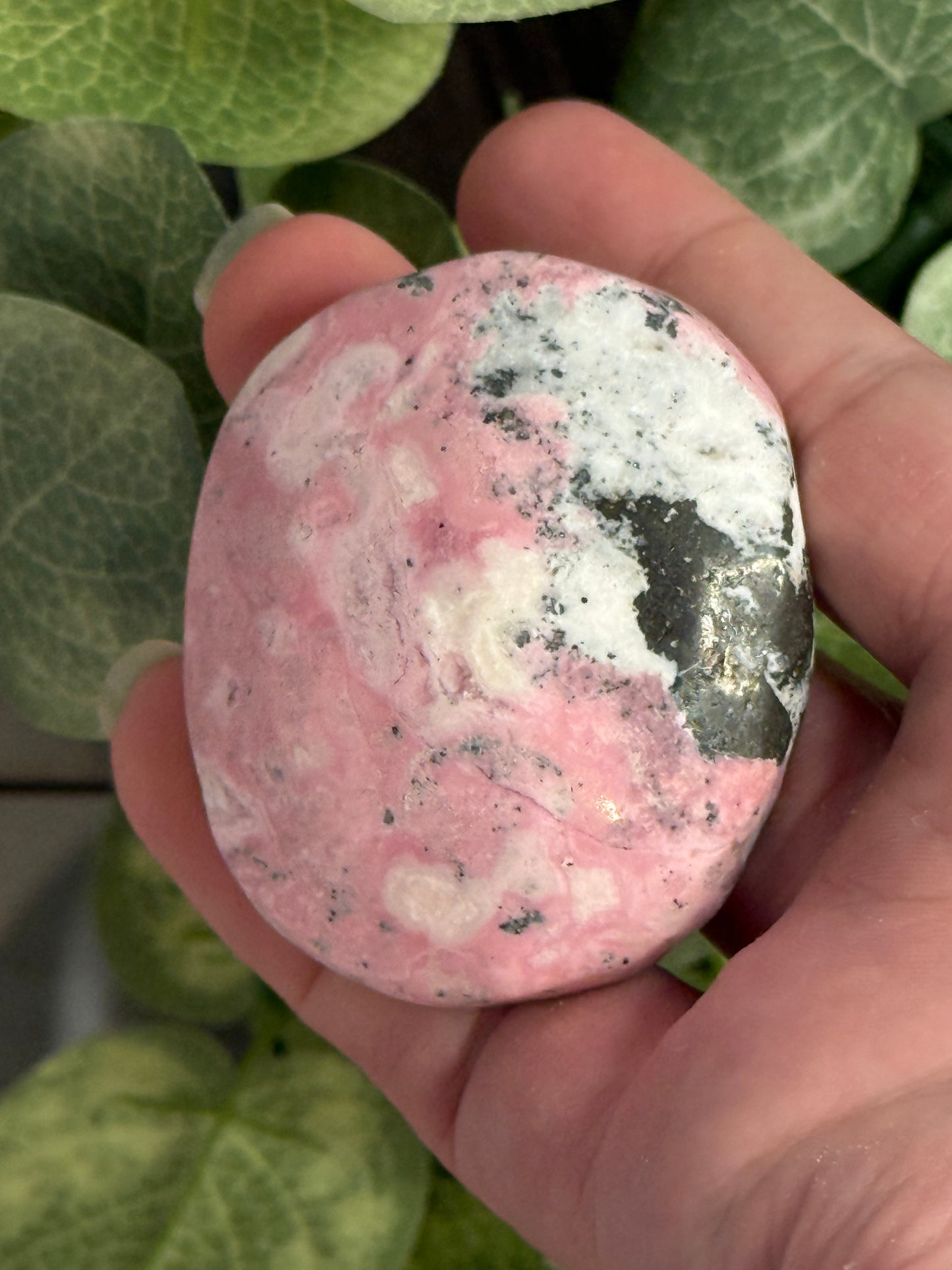 Pink Rhodonite Palm Stones