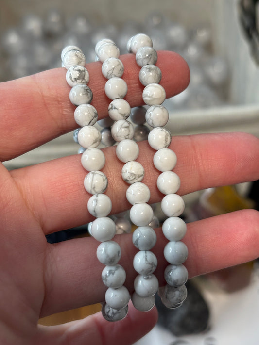 Howlite -  Bracelet 6 mm
