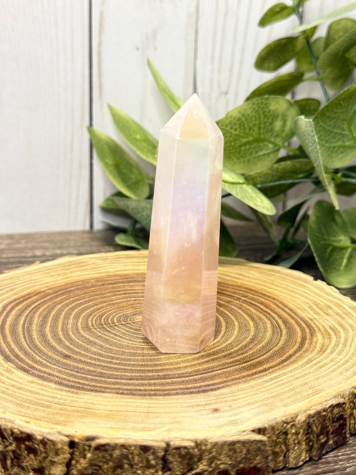 Aura Rose Quartz Towers