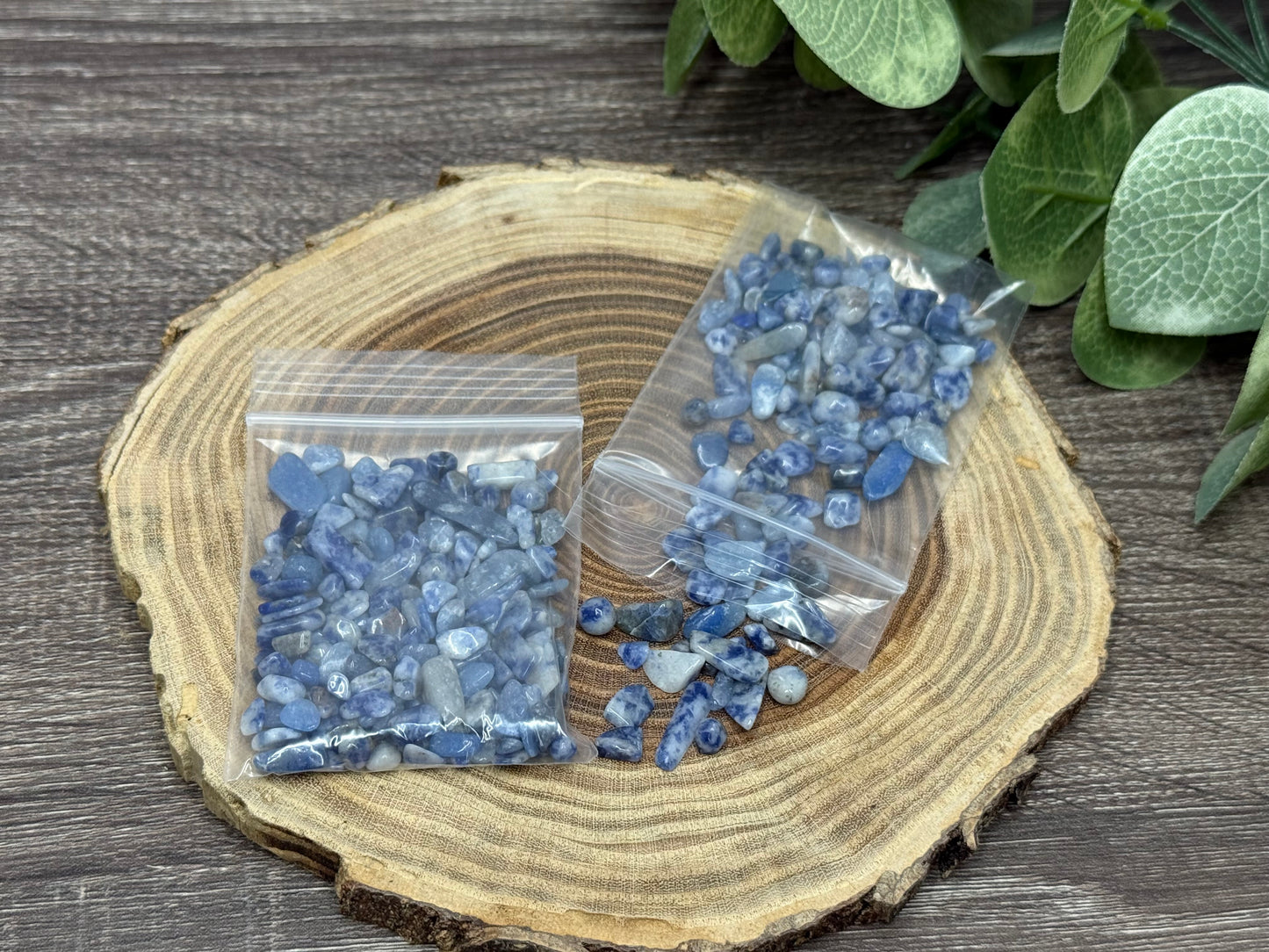 Blue Spot Dot Jasper Crystal Chips