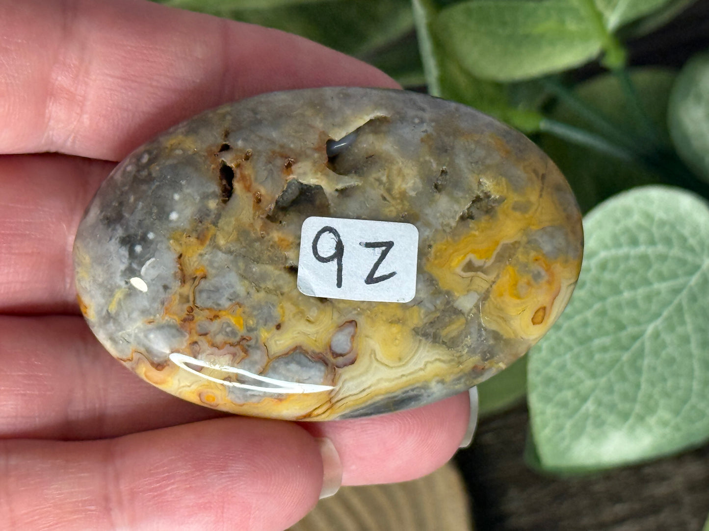 Lace Agate Palm Stones