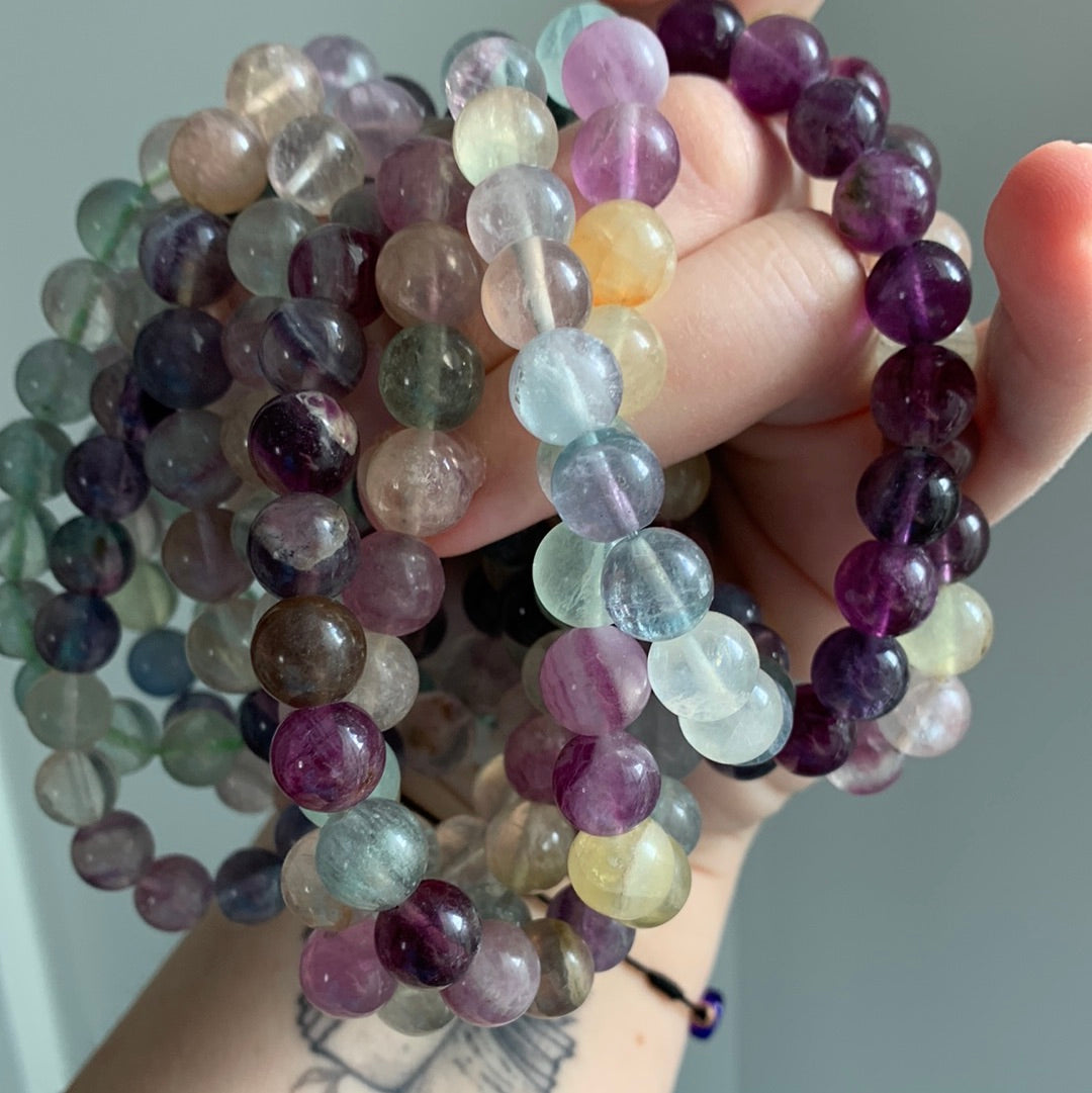 Fluorite - Bracelet (smaller 10 mm)