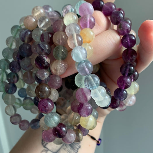 Fluorite - Bracelet (smaller 10 mm)