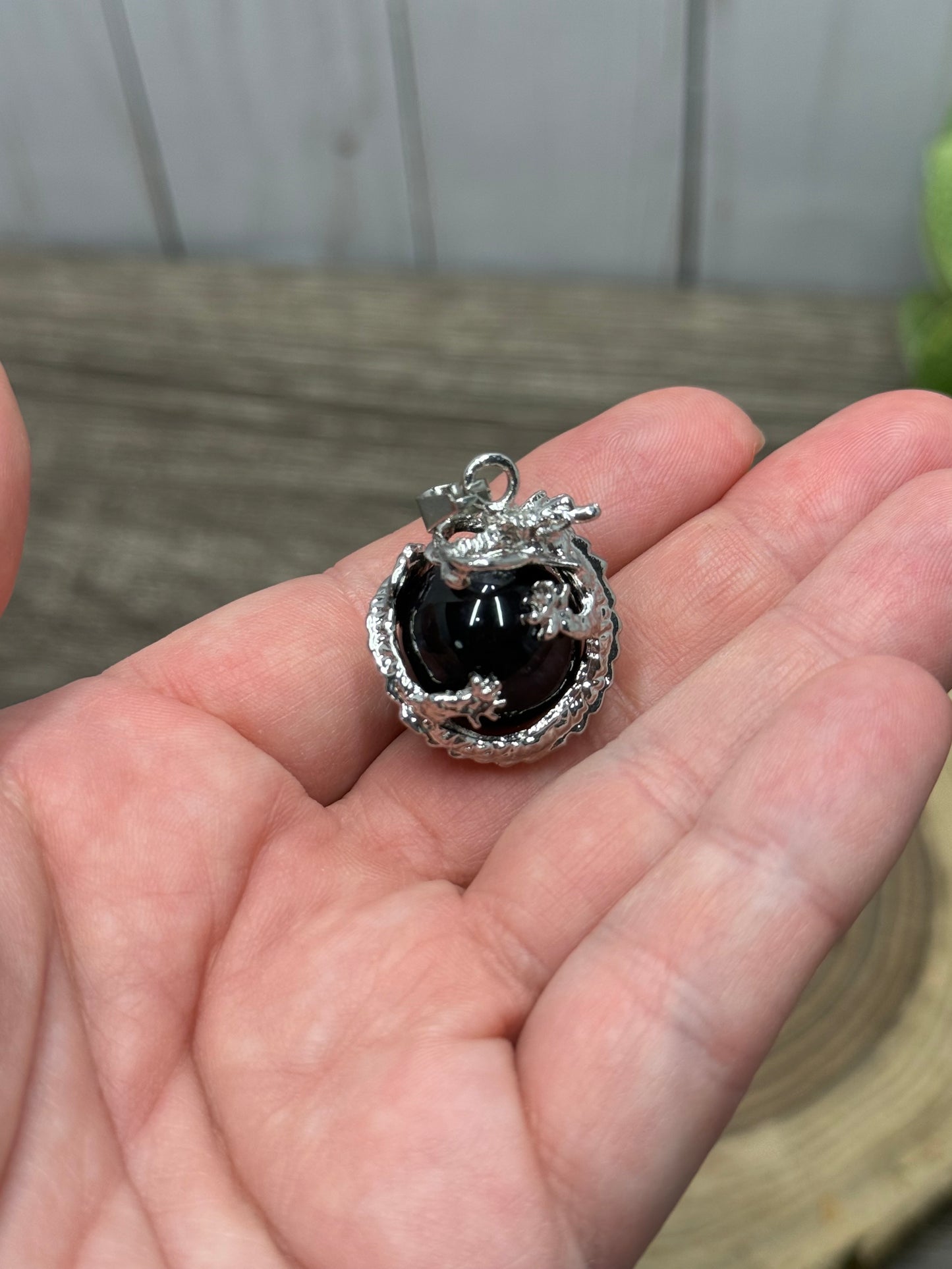 Dragon Wrapped Sphere Pendant