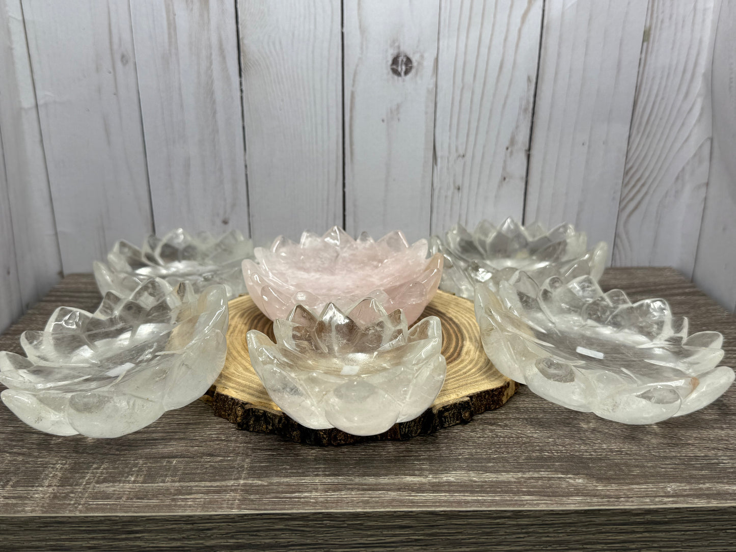 Quartz Lotus Bowls