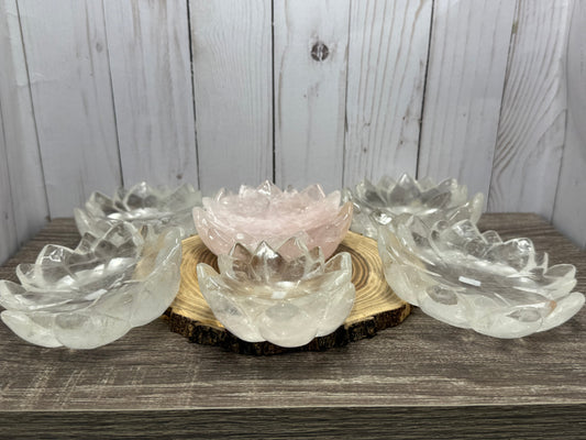 Quartz Lotus Bowls