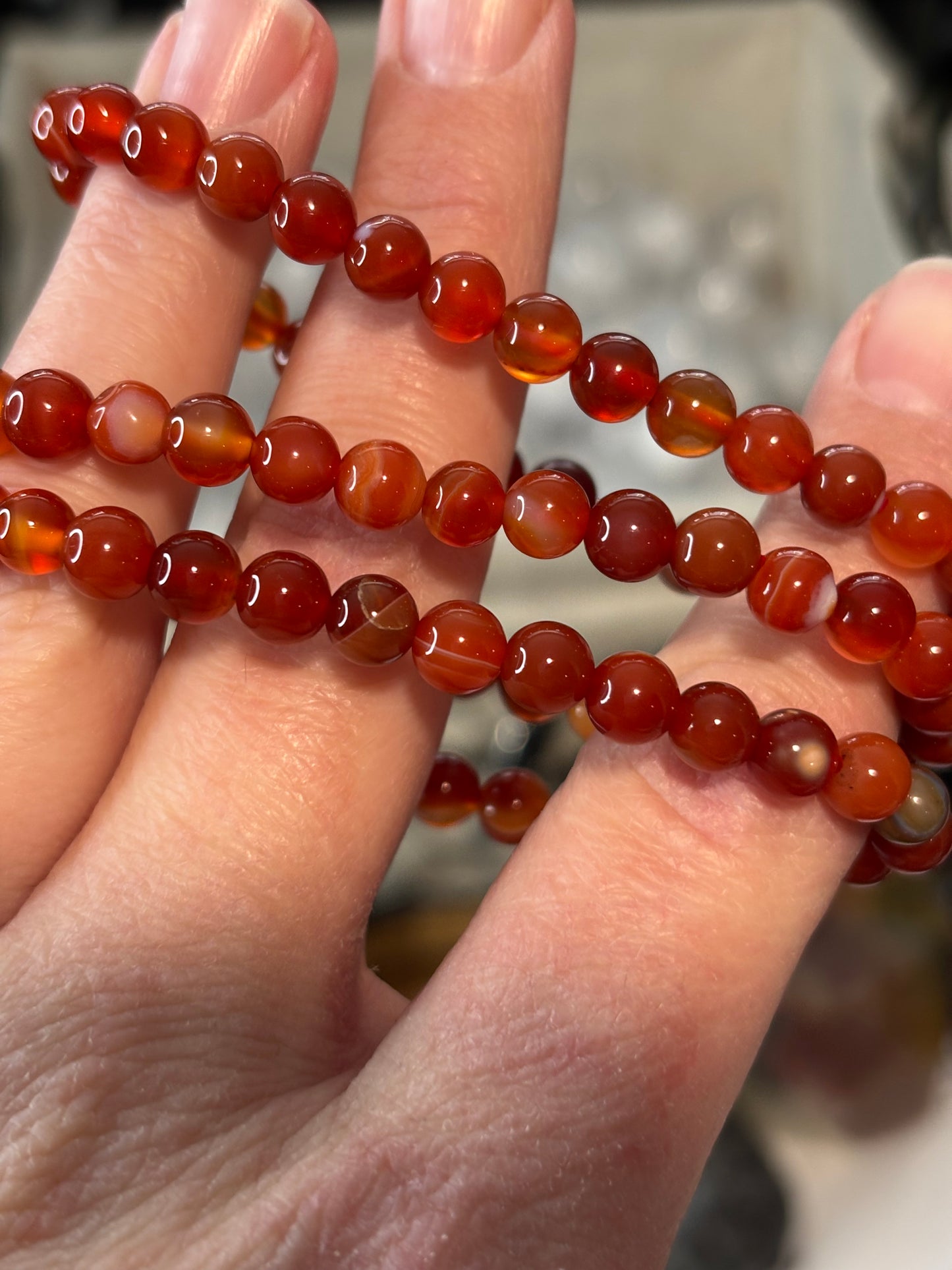 Carnelian - Bracelet 6 mm