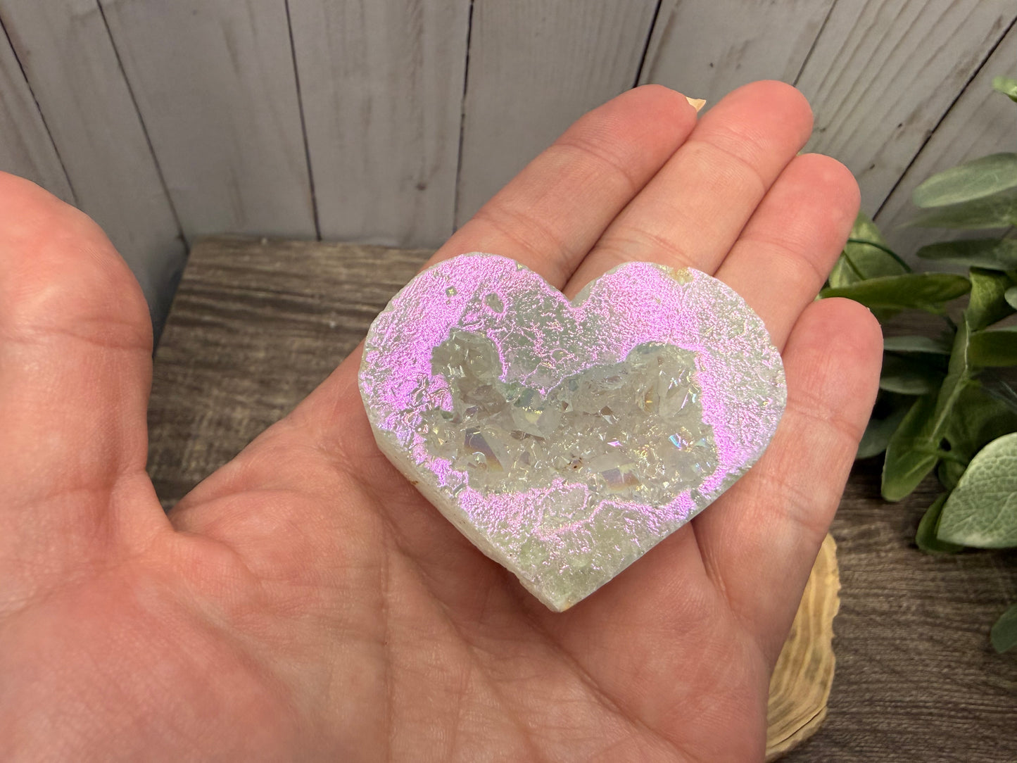 Druzy Geode Agate Hearts