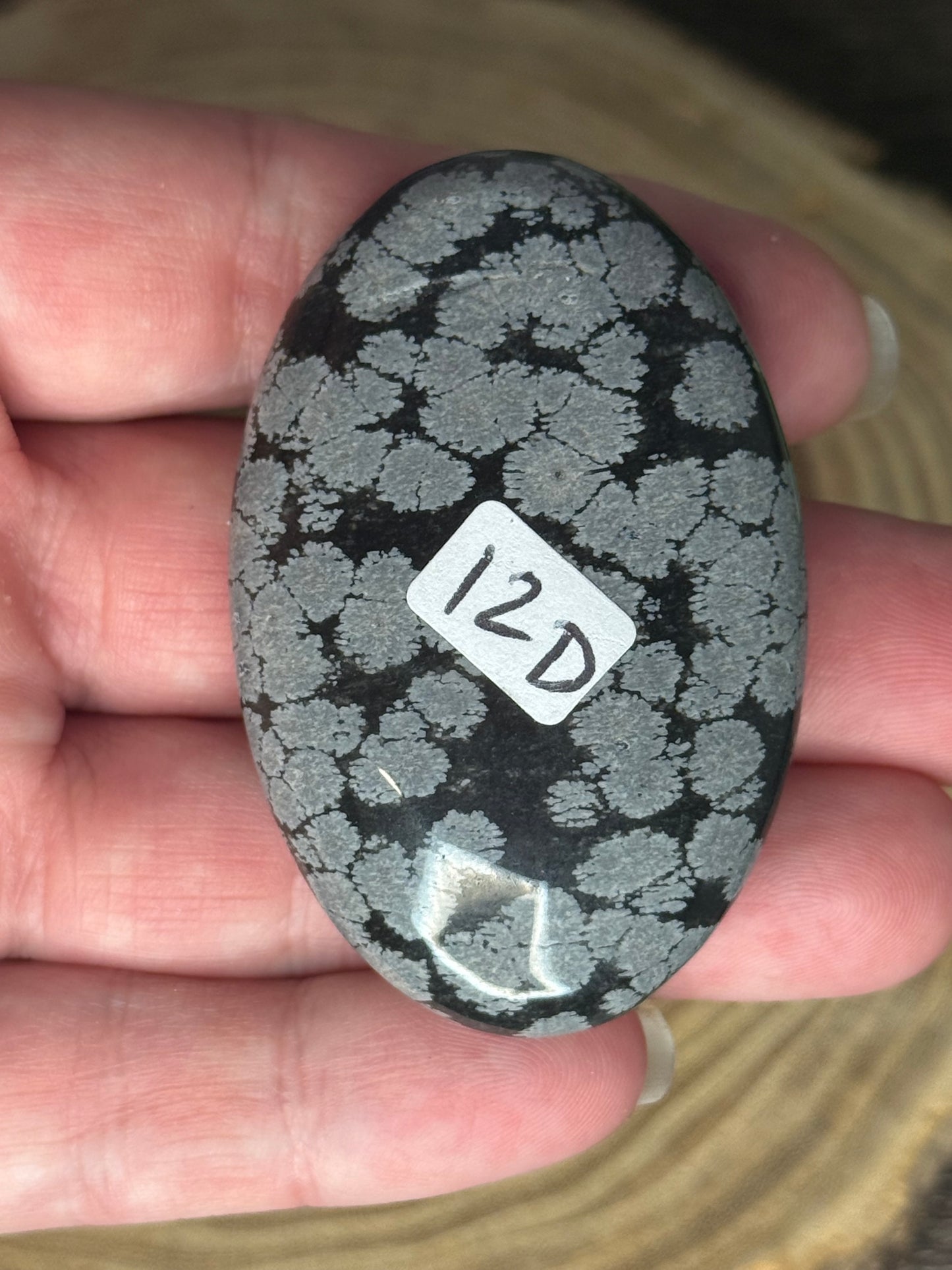 Snowflake Obsidian Palm Stones