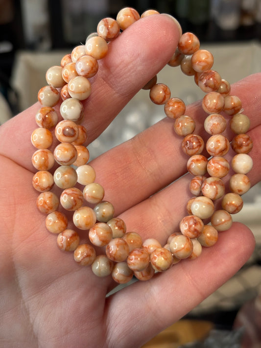 Network Jasper - Bracelet 6 mm