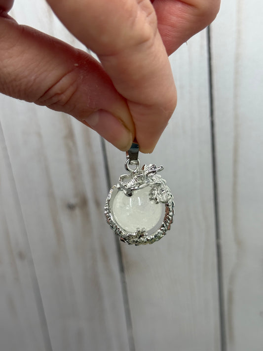 Dragon Wrapped Sphere Pendant