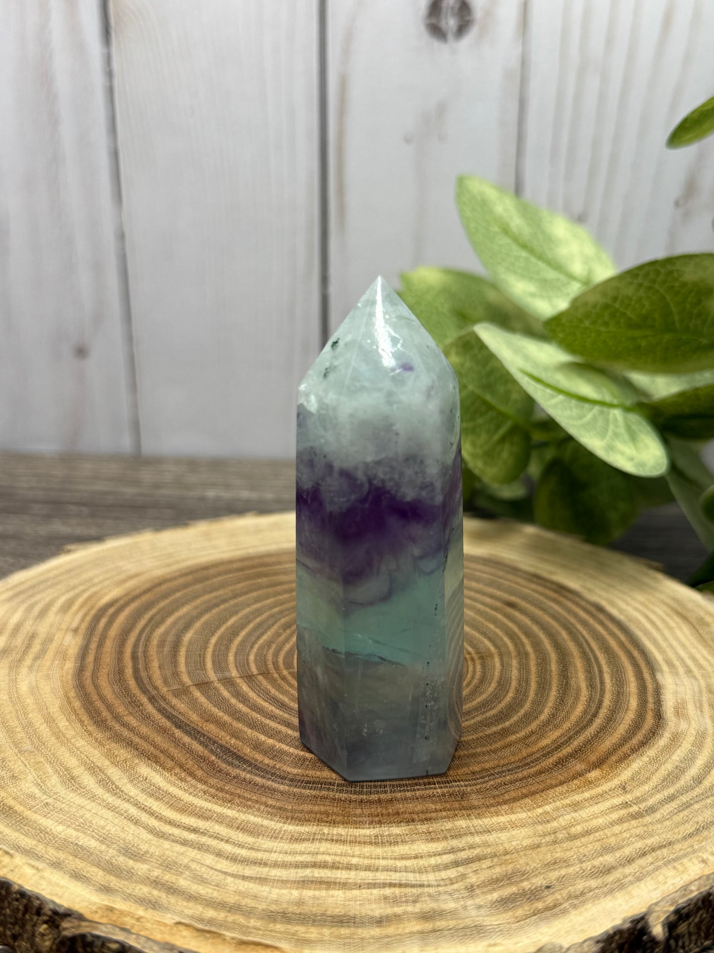 Purple and Green Fluorite Towers