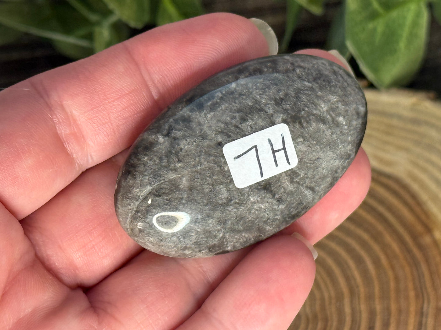 Obsidian - Silver Sheen Palm Stones