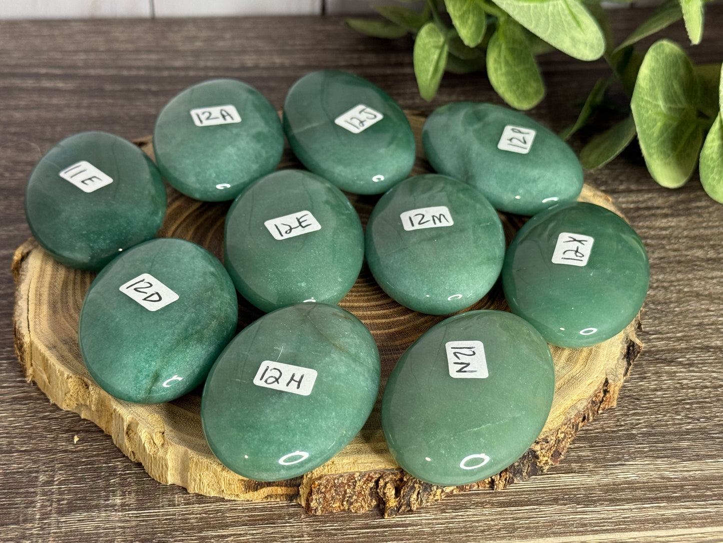Green Aventurine Palm Stones