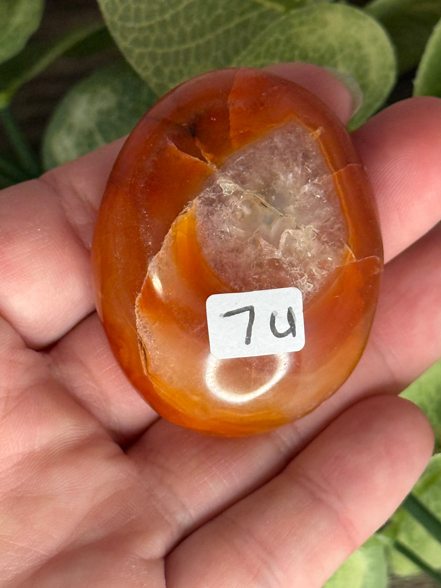 Carnelian Palm Stones