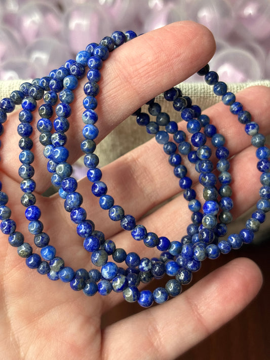 Lapis Lazuli - Bracelet 4 mm