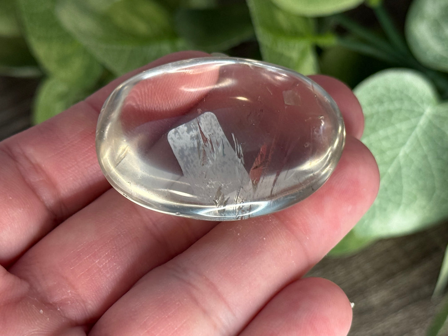 Smaller Clear Quartz Palm Stones