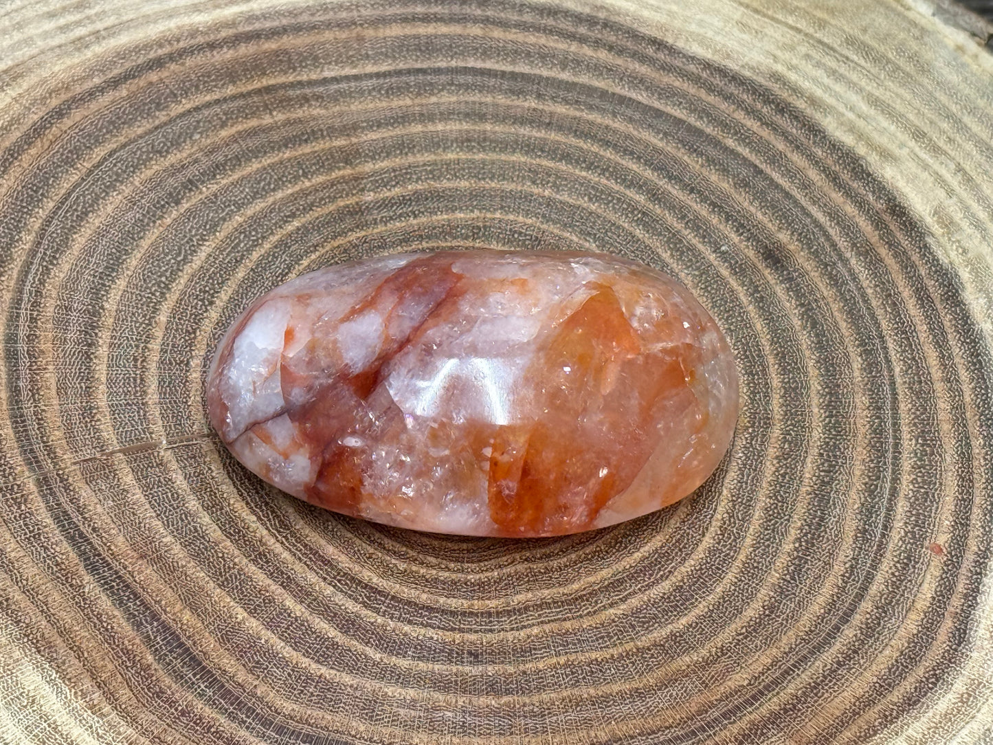Fire Quartz Palm Stones