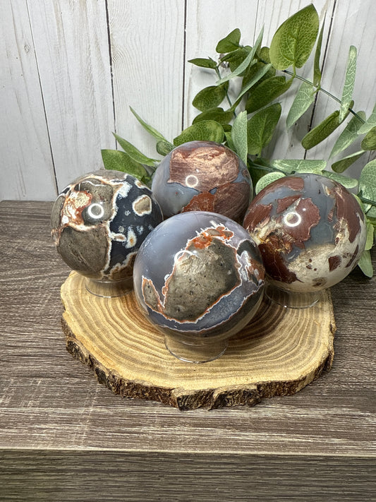 Football Agate Spheres